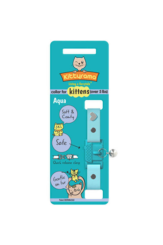 Aqua Kitten Collar