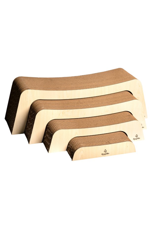 Omega Set Cat Scratcher 83x26x23cm - Light Wood