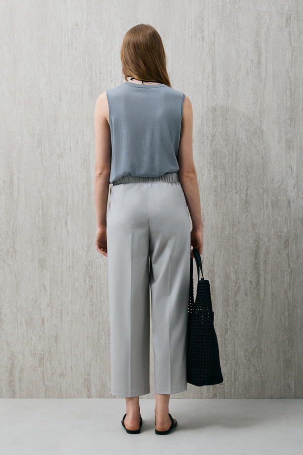 Perla Kadın Triko Atlet Mavi - 6