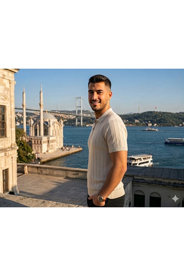 Men's Polo Collar Zippered Tshirt (T-Shirt) Premium Quality