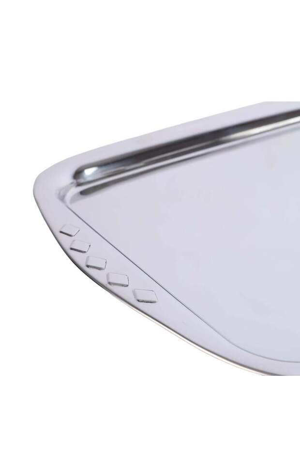 Rectangular Serving Tray 40*26 cm | Stainless Steel - 2