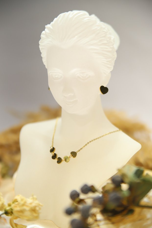 Colier Golden Dots – Soft Glow