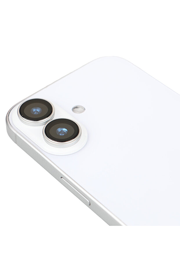 iPhone 17 Compatible Silver Metallic Camera Lens Housing Anti-Break Stylish Accessory Apparatus Group