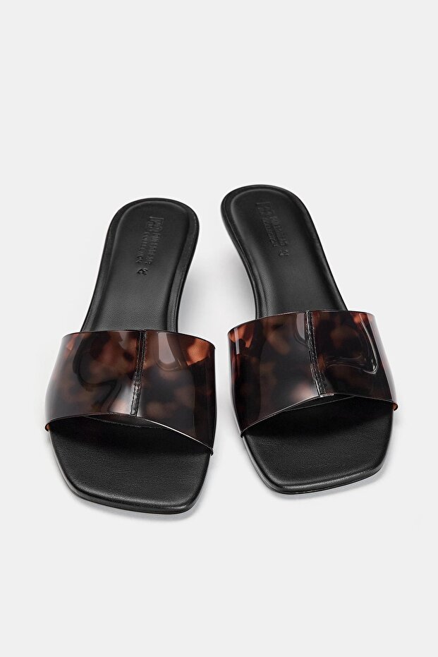 Vinil topuklu sandalet - 3