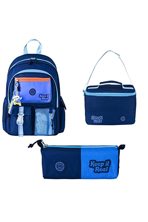 Muggle Deep Blue 3-Piece School Bag Set