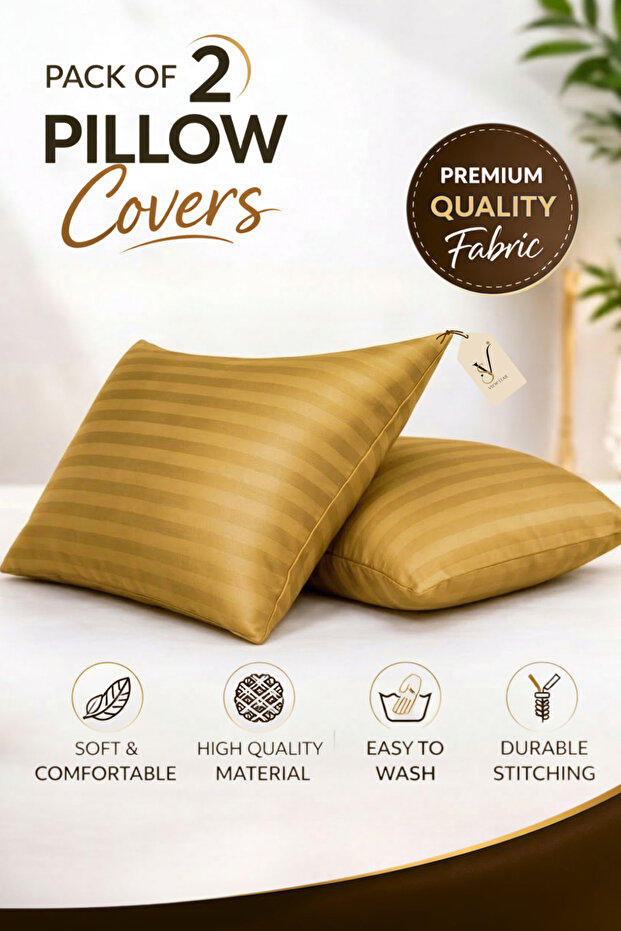 Pillowcase 2-Pack Microfiber Set with Envelope Closure – Soft & Breathable - 1