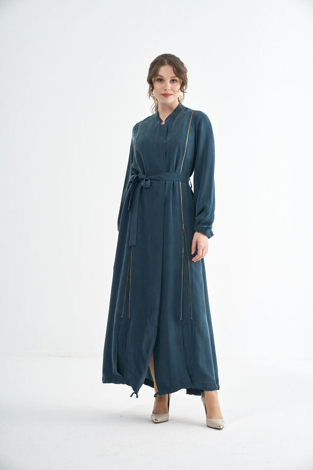 Fermuar Detaylı Pardesü - 3