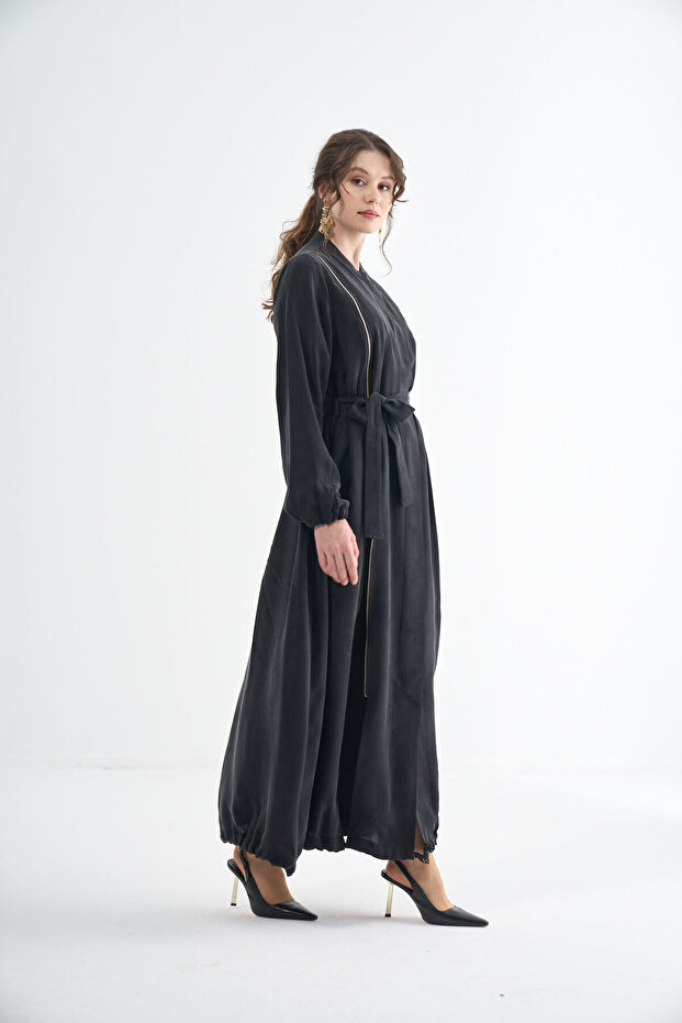 Fermuar Detaylı Pardesü - 2