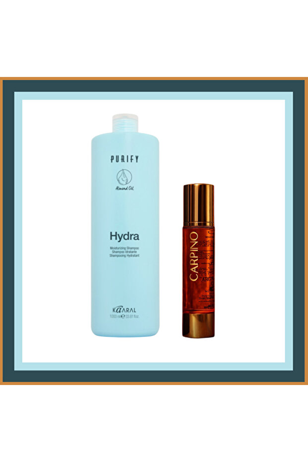 Purify Hydra Shampoo 1000 ml + Carpino Luxury Argan Oil 100 ml Set of 2