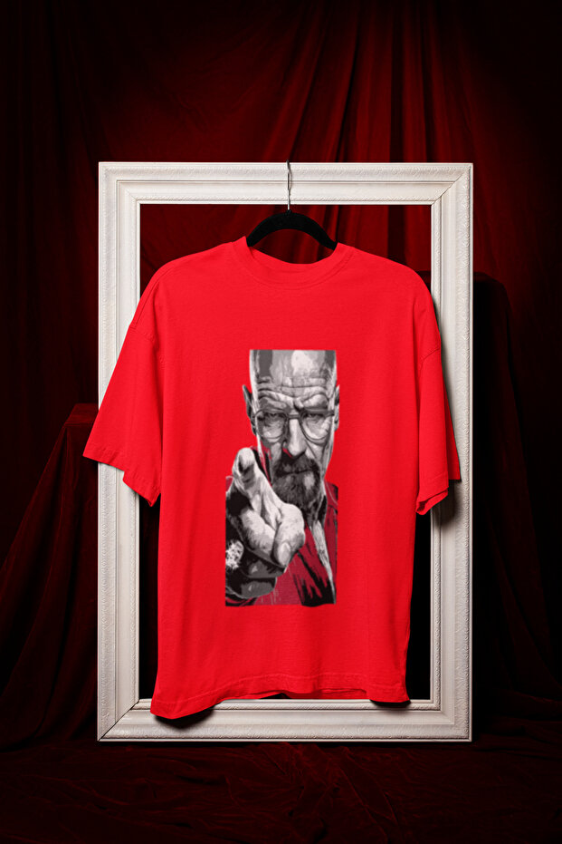 Walter White Printed Crewneck Pa Cotton Ov Oversized Alip Short Sleeve Unisex Tshirt