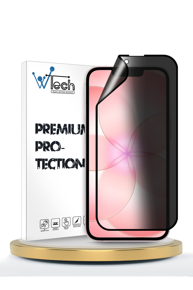 Apple iPhone 17e 5G 2026 Premium Nano Ceramic Privacy Full Cover Matte Flexible Clear/Black
