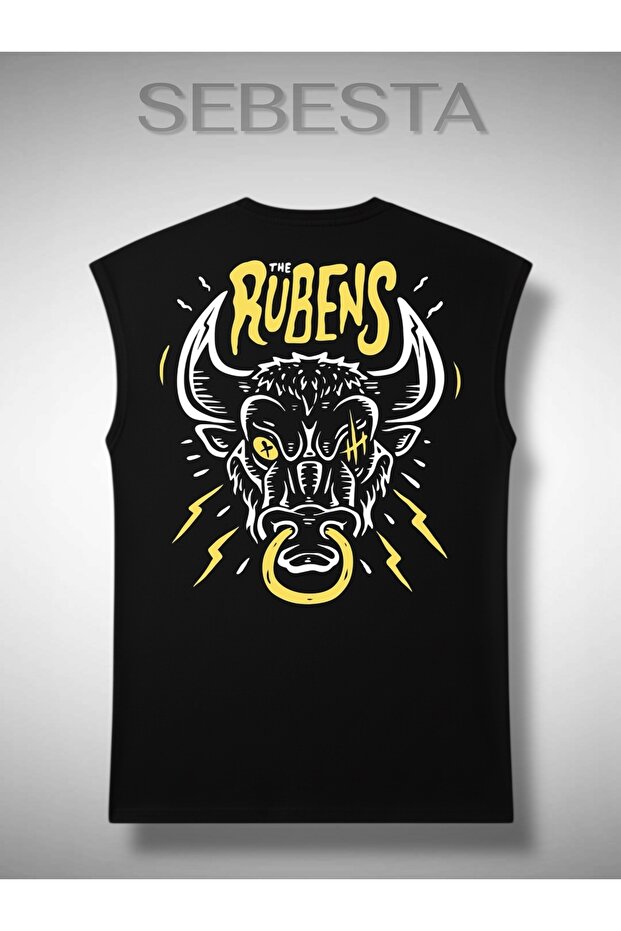 The Rubens Printed Cotton Lu 0 Yaka Premium Oversized Sportsman Top