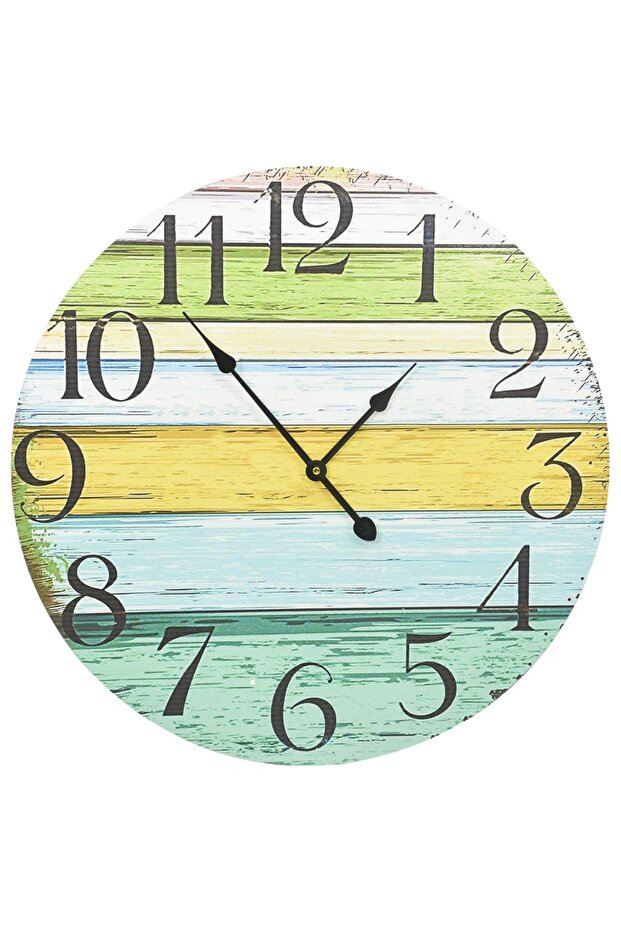 Ceas de perete, multicolor, 60 cm, MDF - 2
