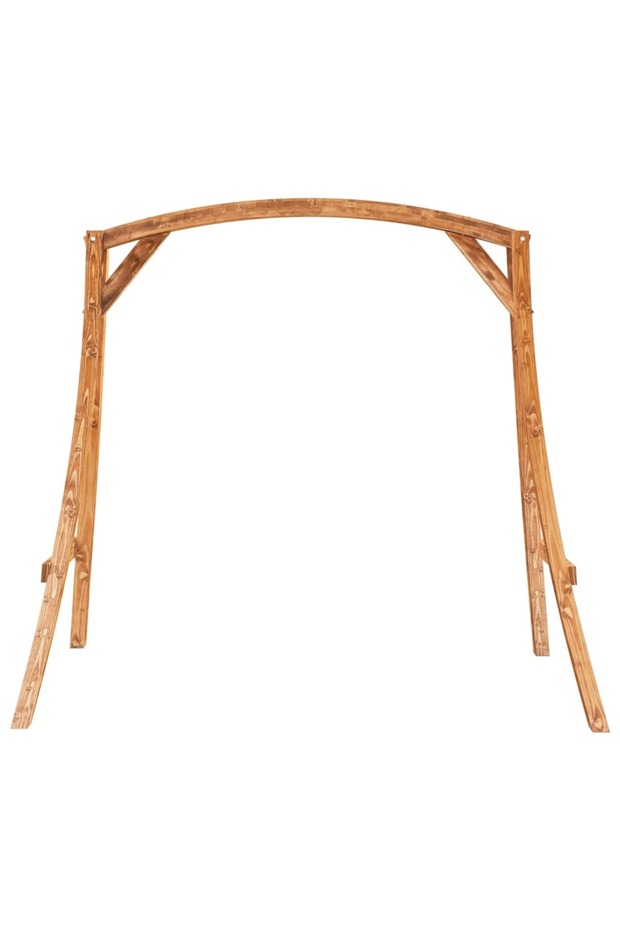Swing frame, curved solid wood with teak finish - 3