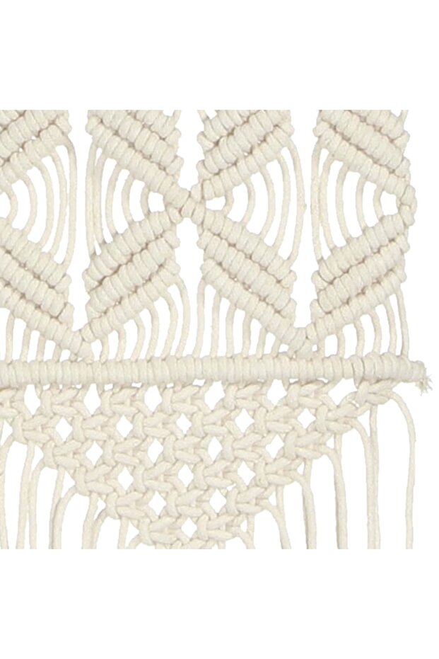 Cuier de perete macrame, 40x80, bumbac - 5