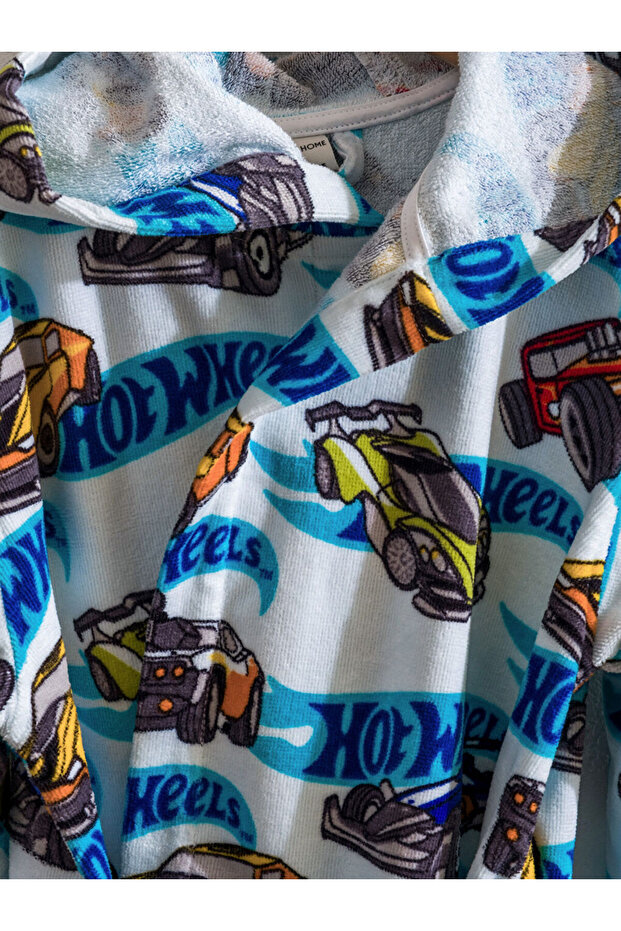 Mixed Printed Boy's Bathrobe - 3