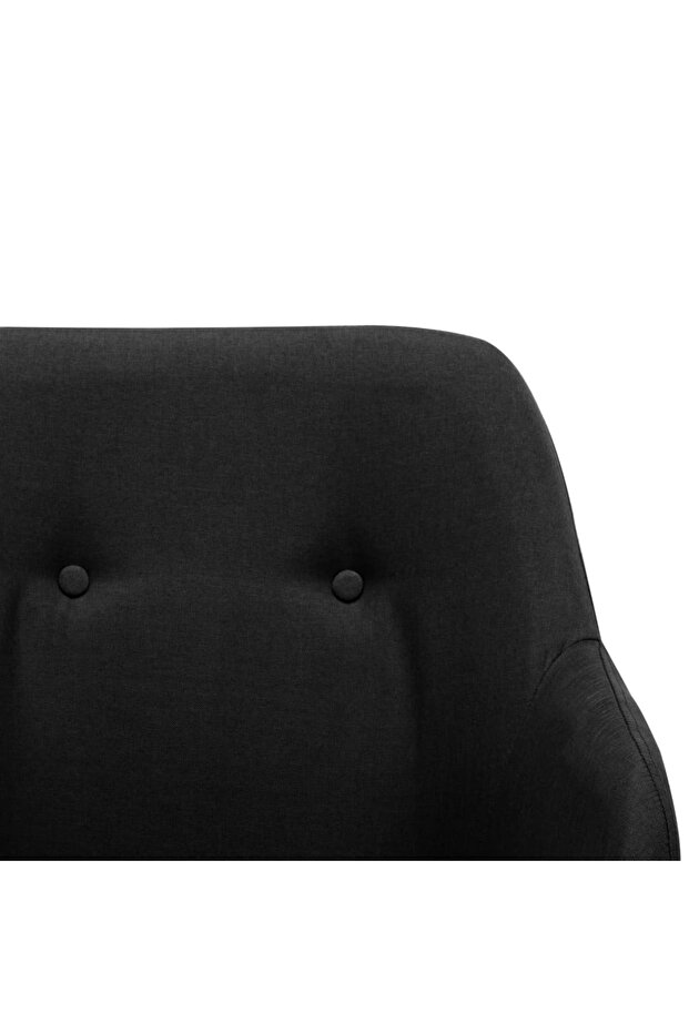 Scaun balansoar, negru, material textil - 7