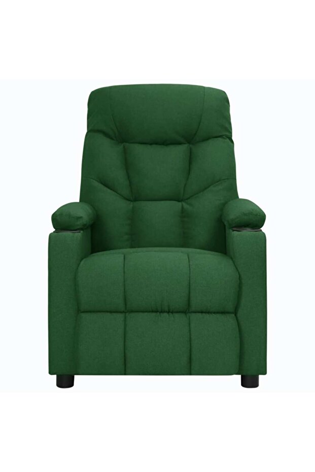 Fotoliu rabatabil, verde închis, material textil - 2