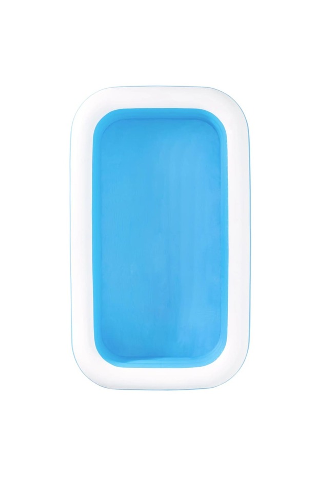 Inflatable pool, blue/white, 262x175x51 cm rectangular - 3
