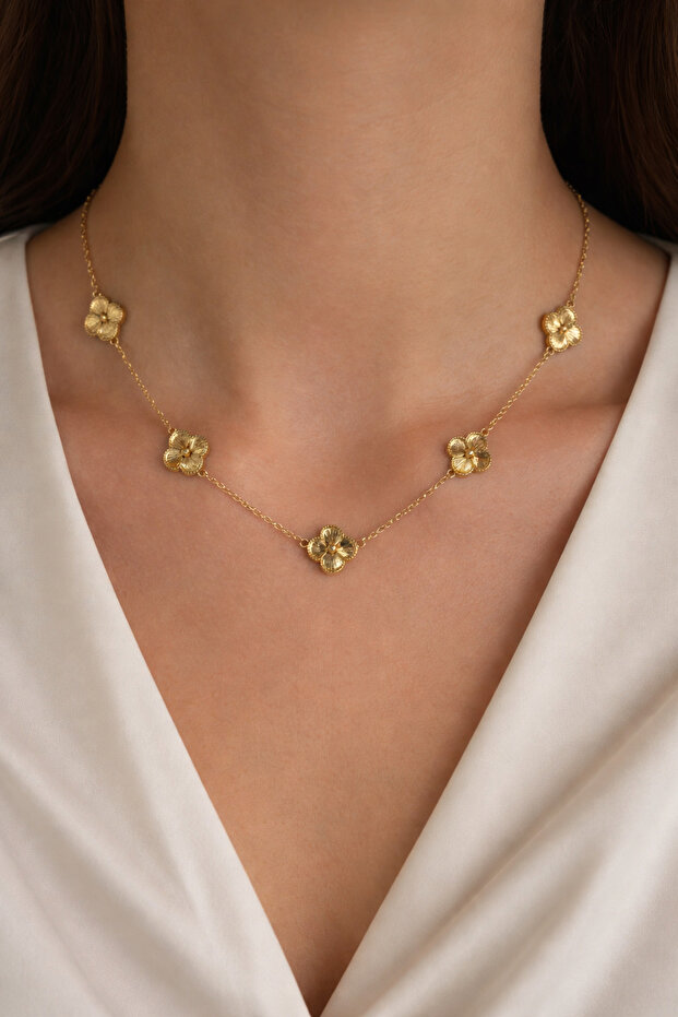 🍀 Yonca Figürlü Çelik Kolye 🍀 - 2