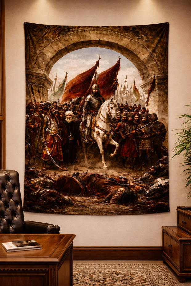 Fatih Sultan Mehmet Han Fetih Wall Covering Rug Quality Fabric