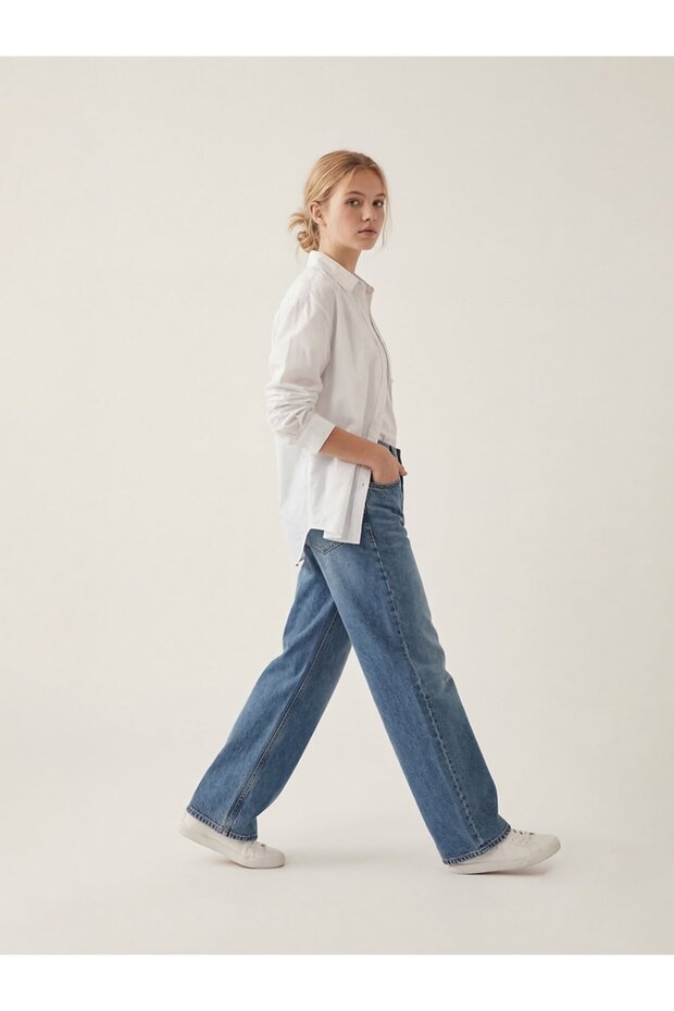 Larrıe Mid Indigo Pantolon - 2