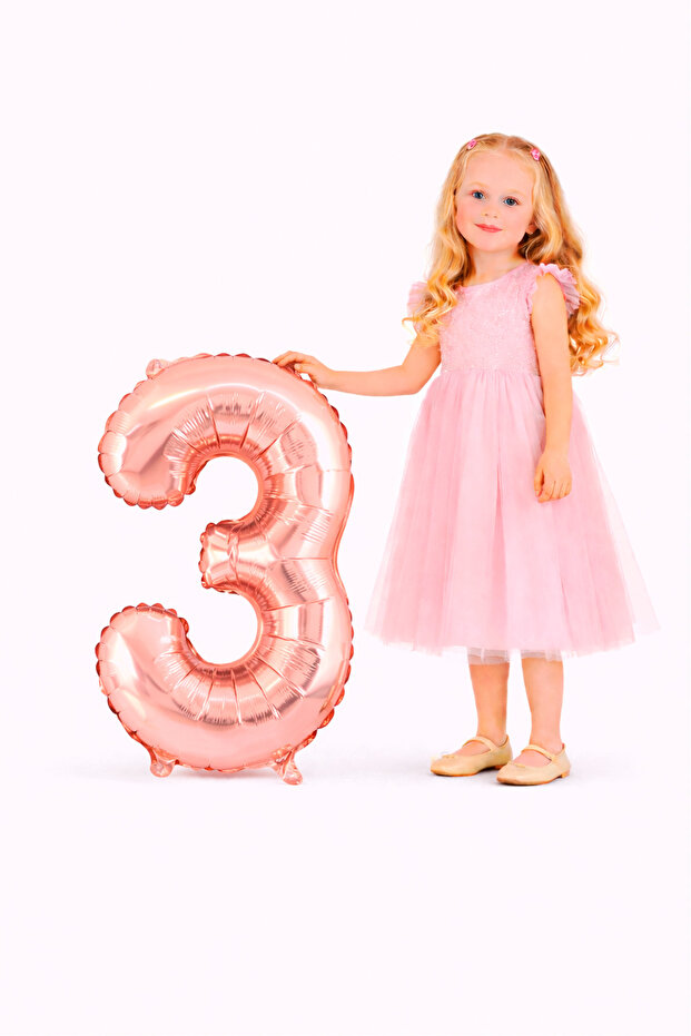 Foil Number Balloon 3 Number 76 cm 34 Inch