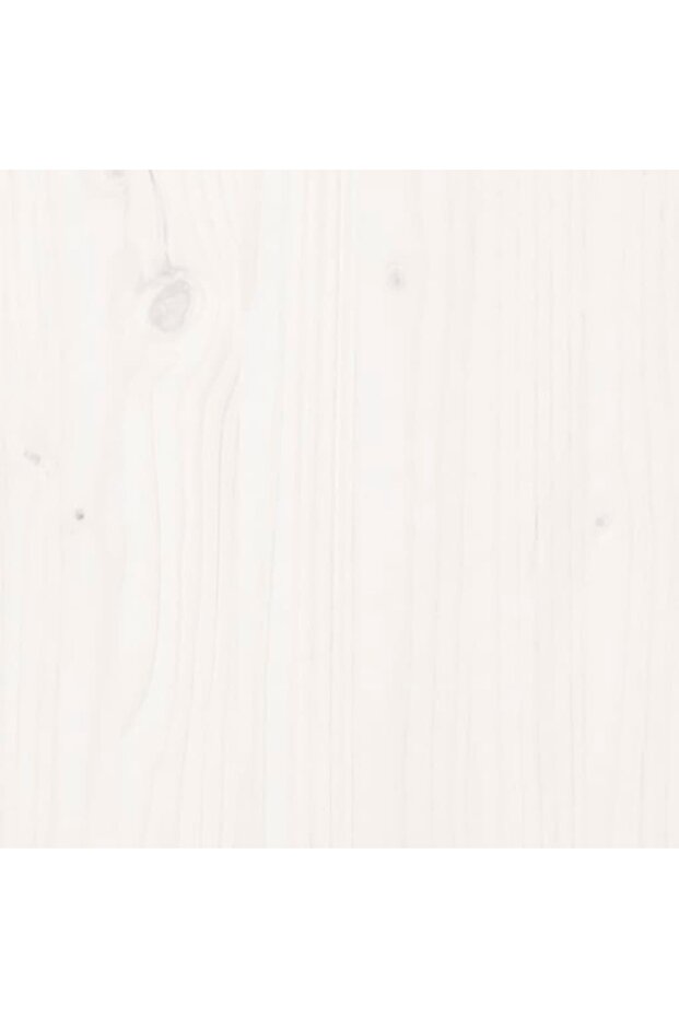 Planter, white, 40x40x81 cm, solid pine wood - 6