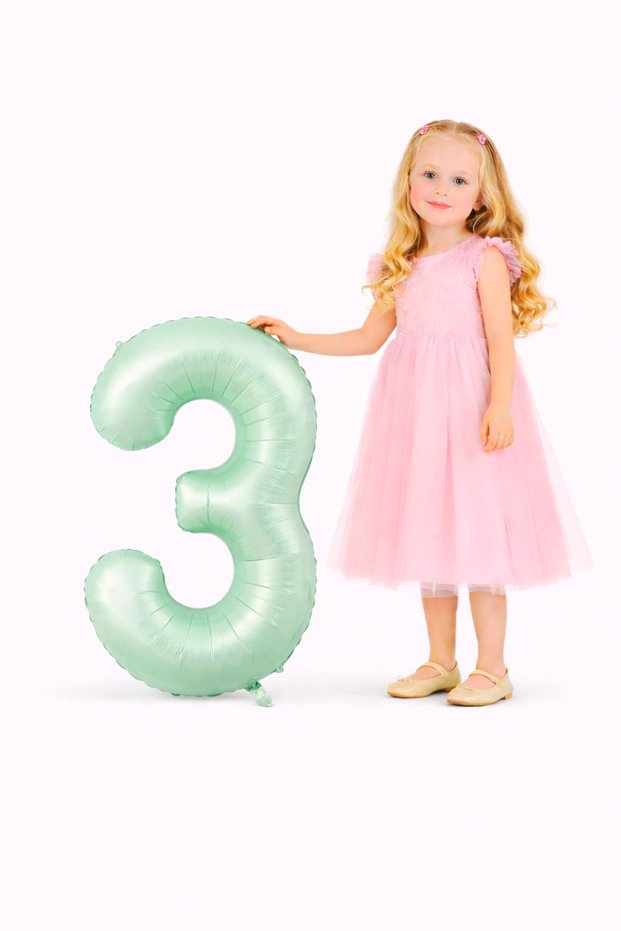 Foil Number Balloon 3 Number 76 cm 34 Inch