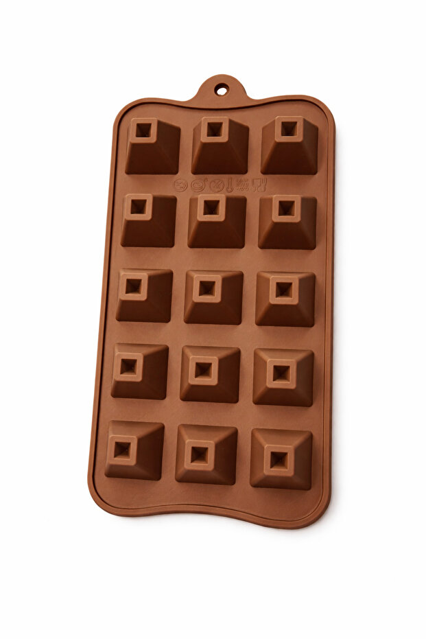 🧊 ☕ Pyramid Silicone Ice Mold 🍫 15 Compartments | Coffee & Chocolate Mold | Heat Resistant Stretchy Mold