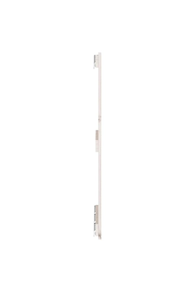 Wall-mounted headboard, white, 166x3x90 cm, solid pine wood - 5