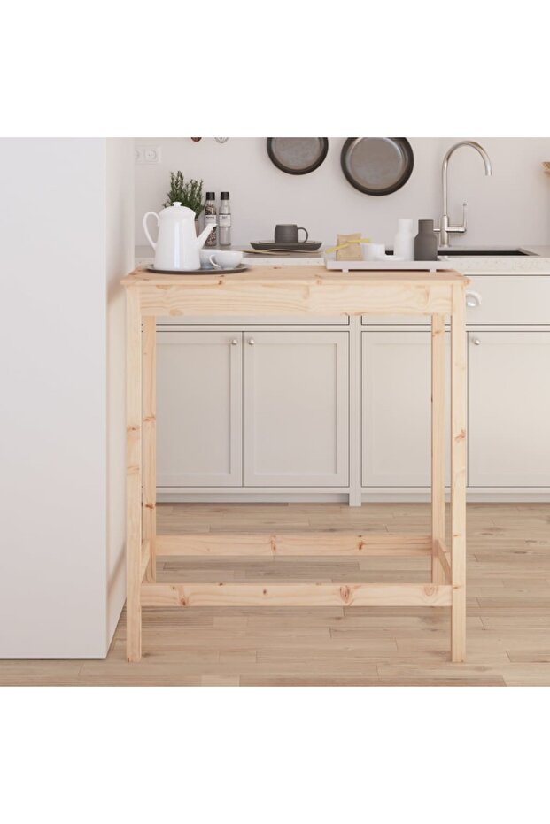 Bar table, 100x50x110 cm, solid pine wood - 1