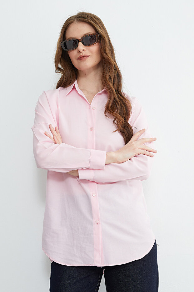 Basic Düğmeli Gömlek - 6