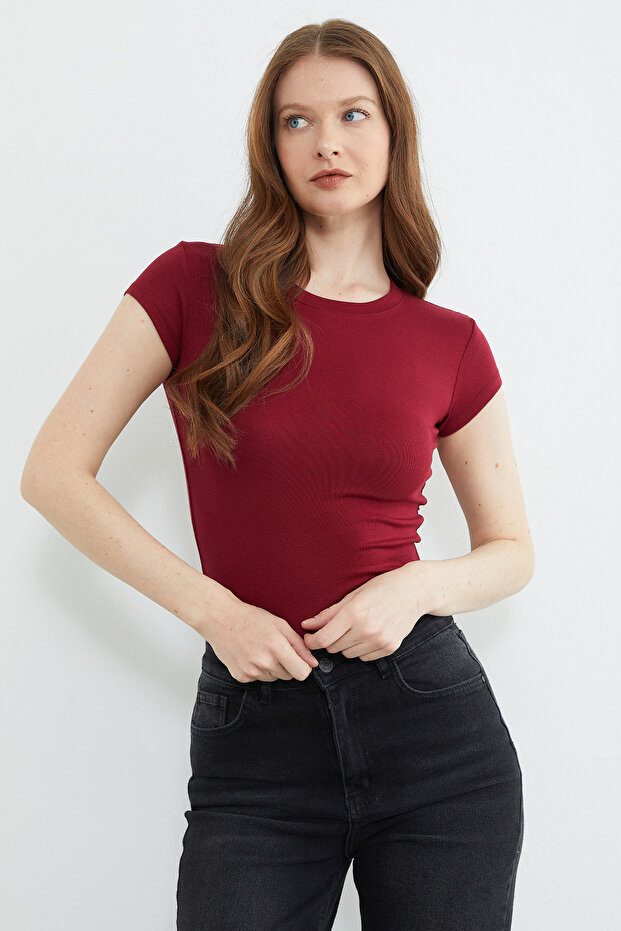 Basic Crew Neck T-Shirt - 5