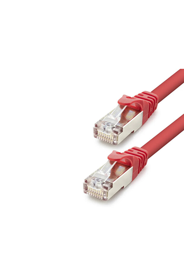 كابل إيثرنت Cat7 بسرعة 10 جيجابت في الثانية 600 ميجاهرتز 30 سم - أحمر HDX5105