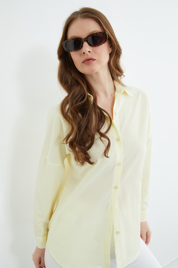 Basic Düğmeli Gömlek - 6