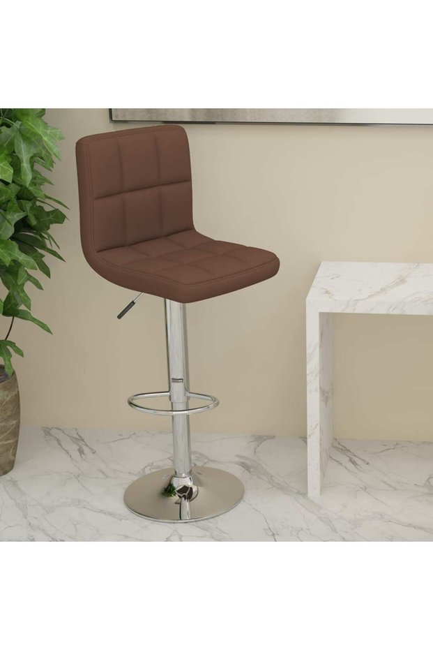Scaun de bar, maro, material textil