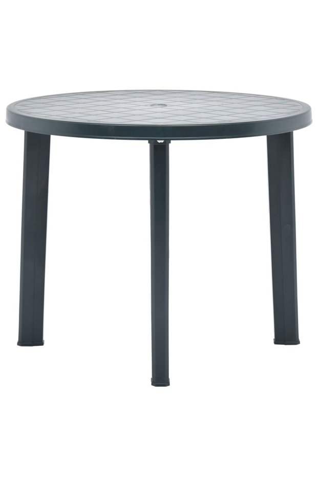 Garden table, green, 89 cm, plastic