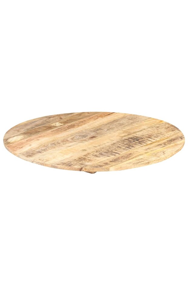 Table top, 70 cm, solid mango wood, round, 15-16 mm - 7