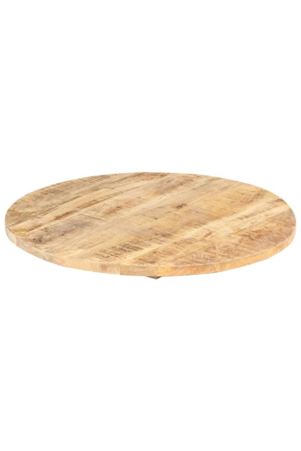 Table top, 70 cm, solid mango wood, round, 25-27 mm - 6