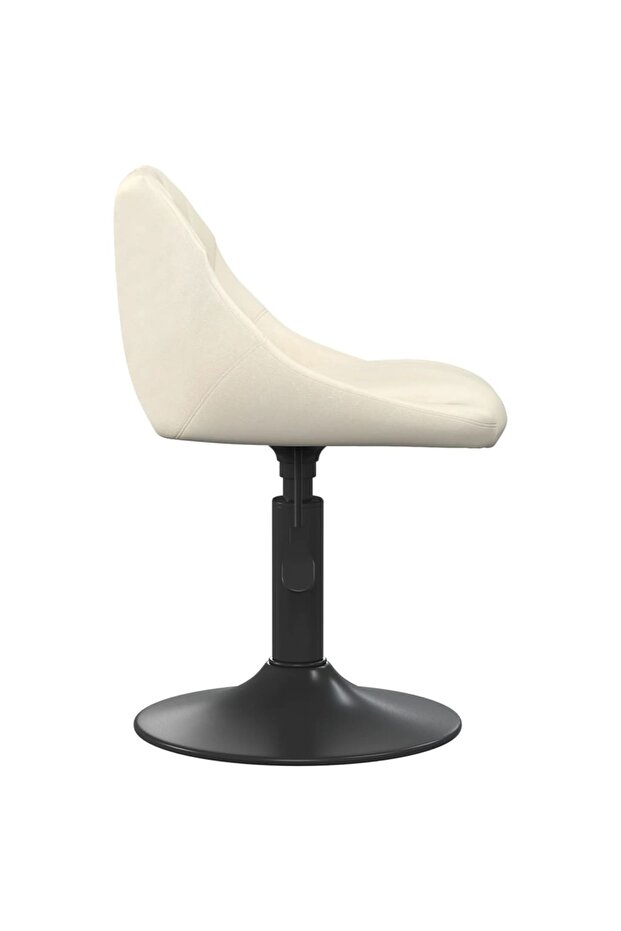 Scaun de bar, crem, catifea - 4