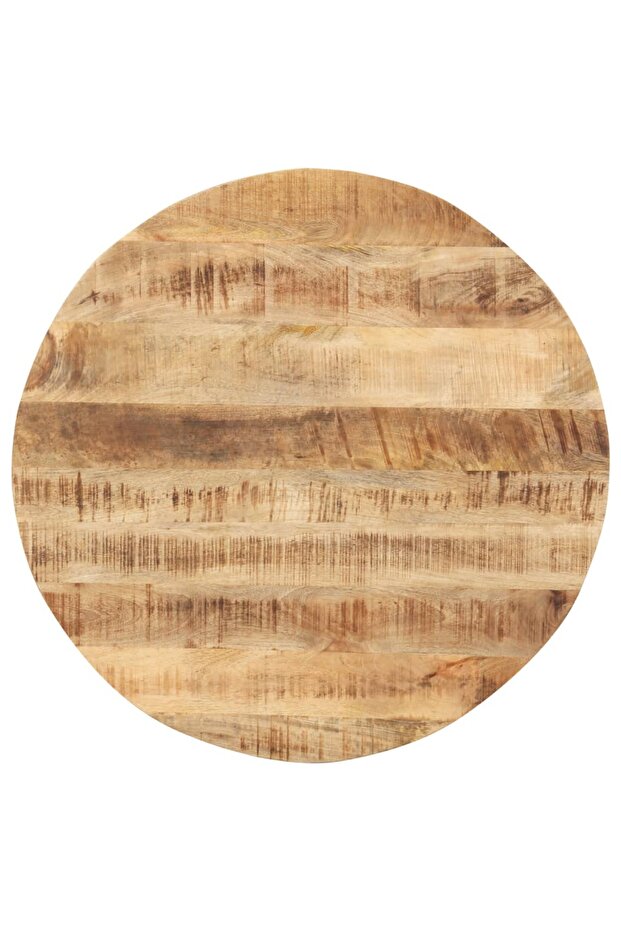 Table top, 70 cm, solid mango wood, round, 15-16 mm - 1