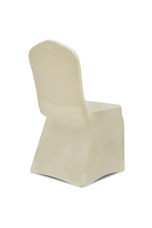 Husă de scaun elastică, 50 buc., crem - 4