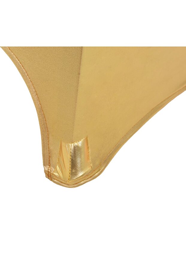 Huse elastice de masă, 2 buc., auriu, 80 cm - 4