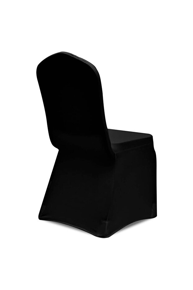 Huse de scaun elastice, 24 buc., negru - 5