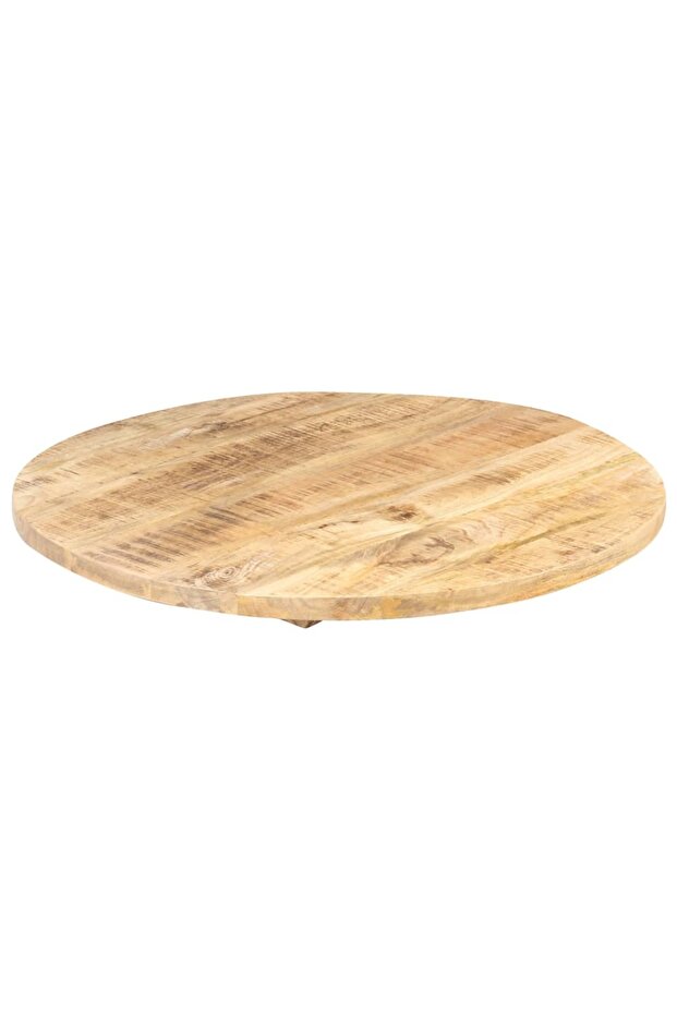 Table top, 70 cm, solid mango wood, round, 25-27 mm - 5