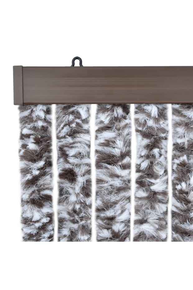 Perdea pentru insecte, maro și bej, 120x220 cm, Chenille - 5