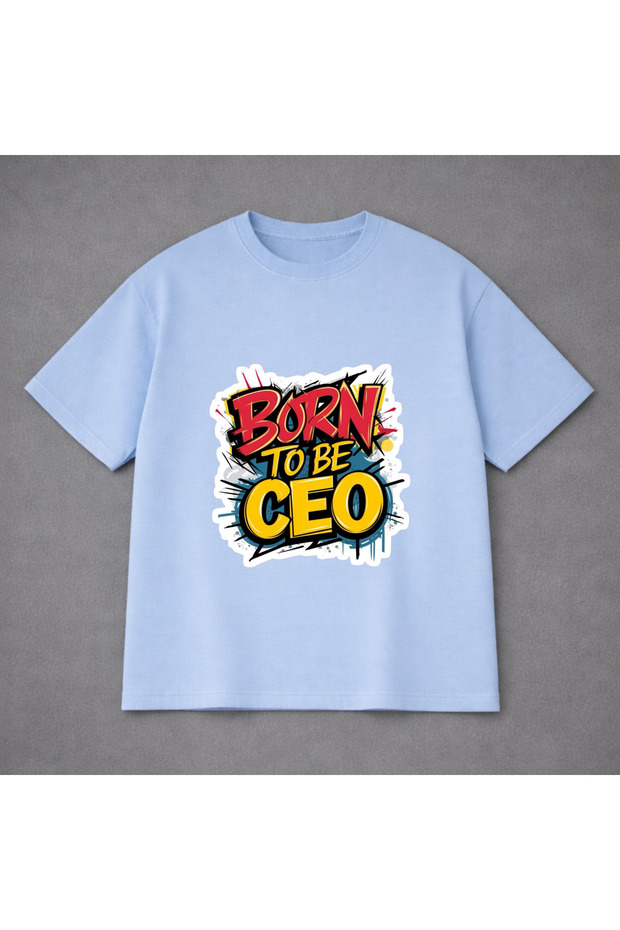Unisex Oversized T-Shirt Born Ceo Printed 100% Cotton Tee Shirt Comfortable Fit