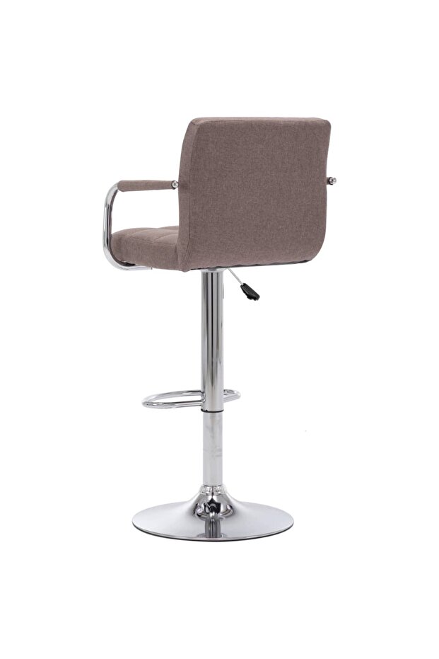 283418 Bar Stool Taupe Fabric - 4
