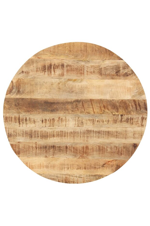 Table top, 70 cm, solid mango wood, round, 25-27 mm - 1